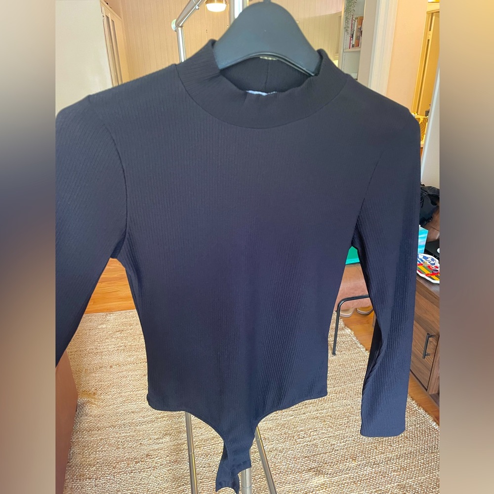 Black Top Shop long sleeve turtleneck body suit